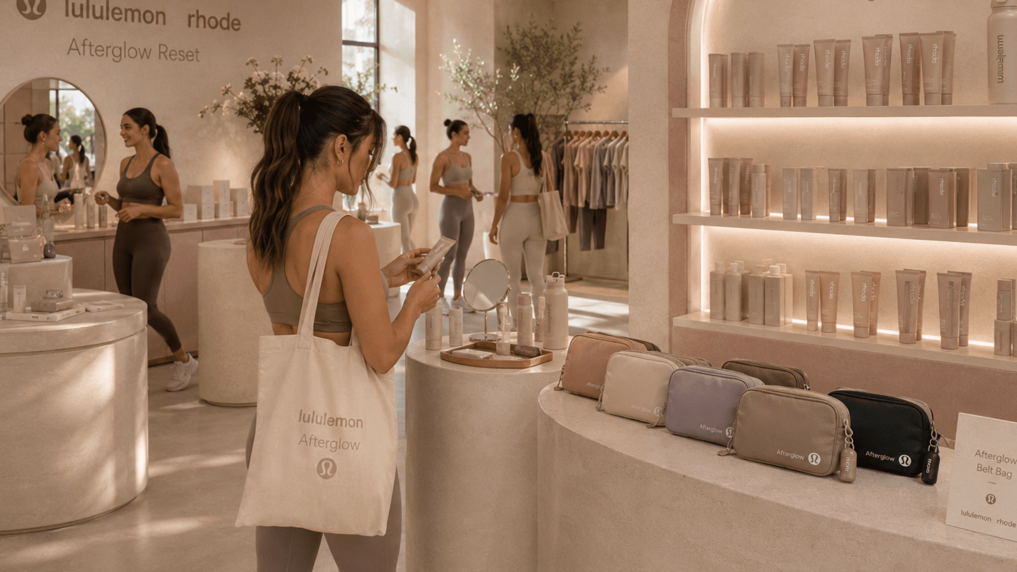 Afterglow Reset Glow retail and product discovery zone